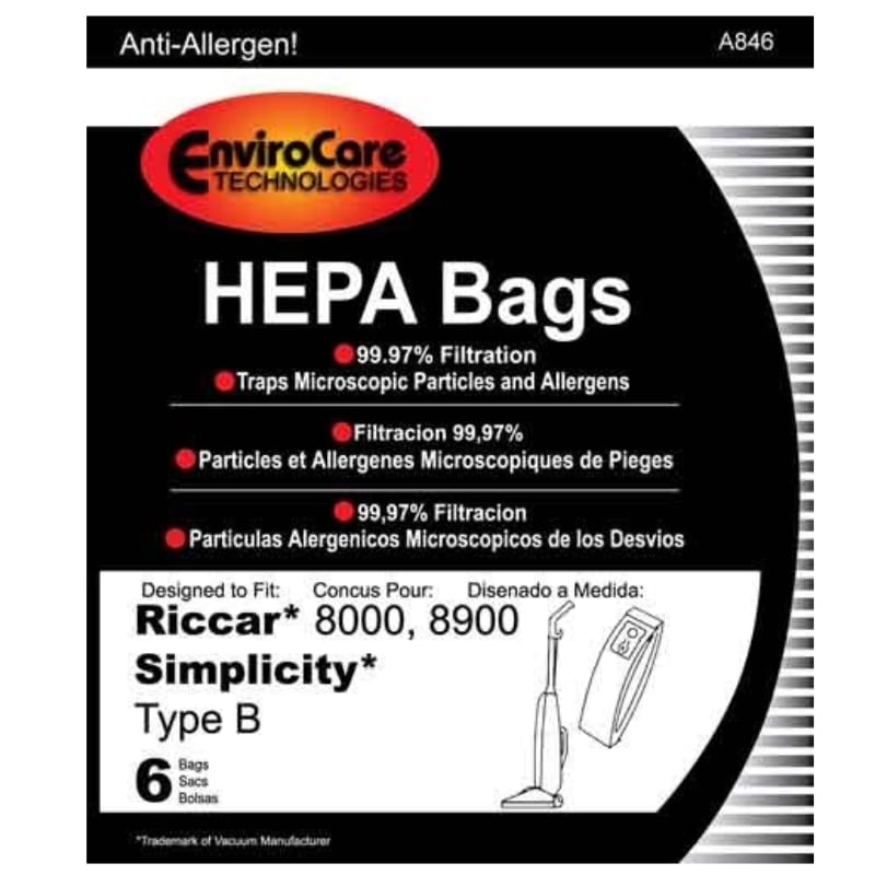 Simplicity 7 Series B HEPA Vacuum Bags