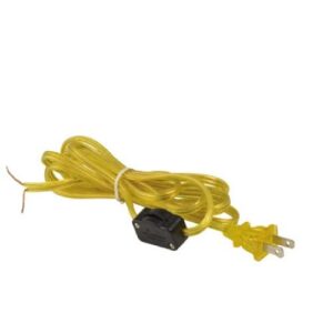 8′ Gold Lamp Cord Set With Switch