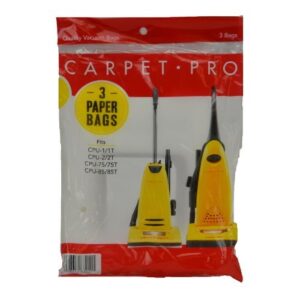 Carpet Pro 3 Pack Vacuum Bags