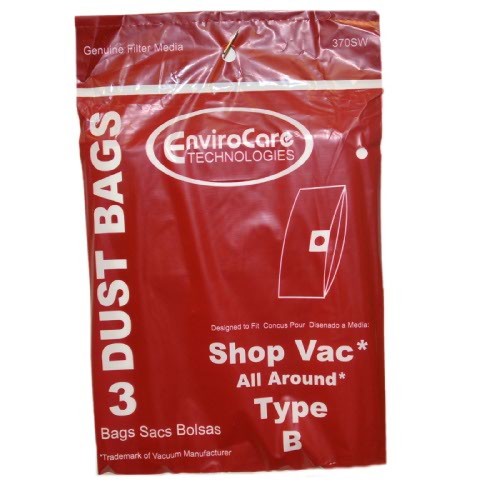 ShopVac B 3 Pack Bags