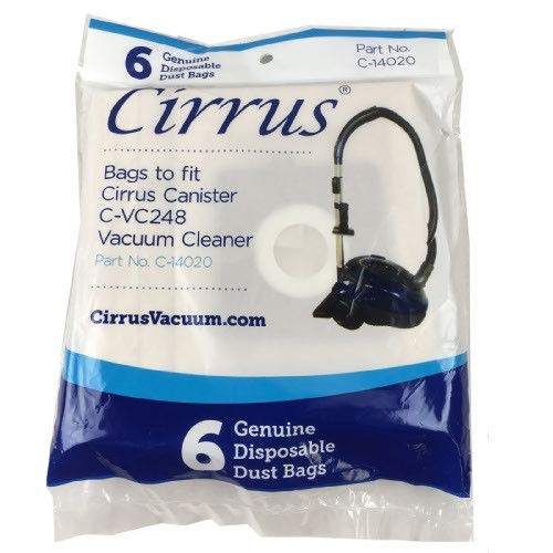 Cirrus Genuine 6 Pack Style C Canister Hepa Vacuum Cleaner Bags C-14020