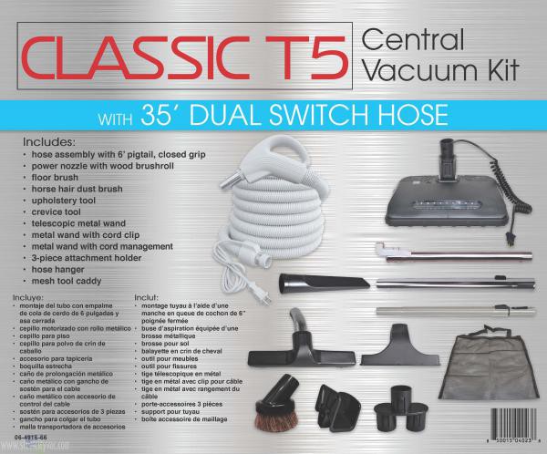 Central Vacuum Classic Tool Kit T5