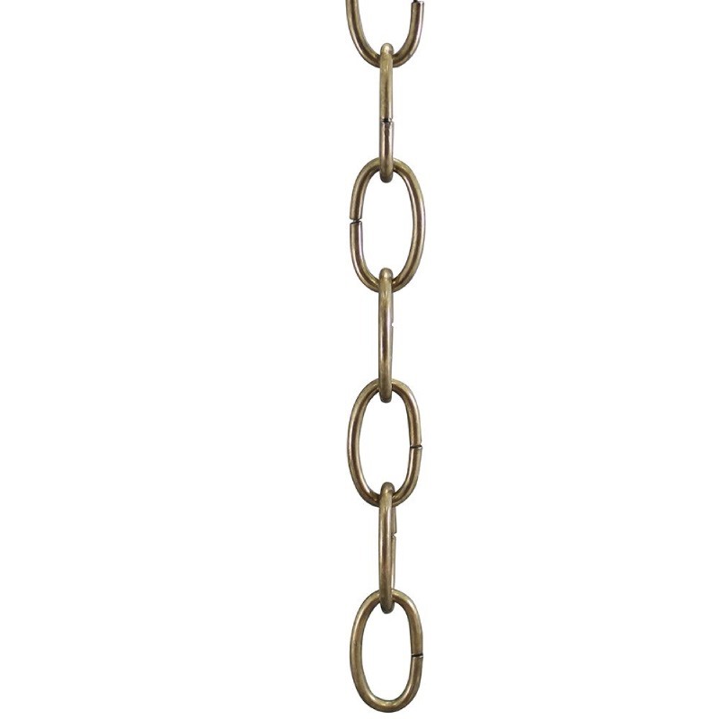 8 Gauge Standard Oval Chain – Antique Brass